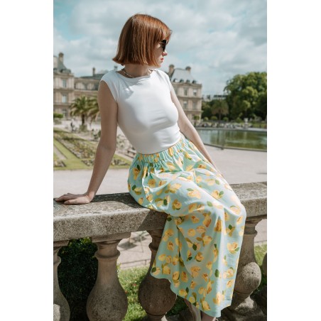 Jupe longue “Citrons d’Été”