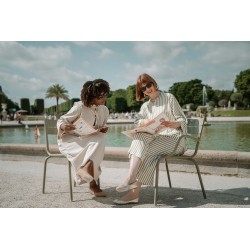 Ensemble à rayure en lin « Lino Verde »